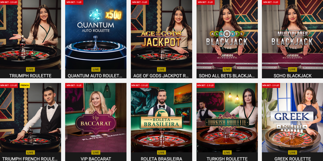 live casino casa pariurilor